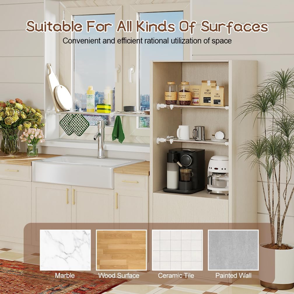 Adjustable Closet Rod And Shelf Organizer