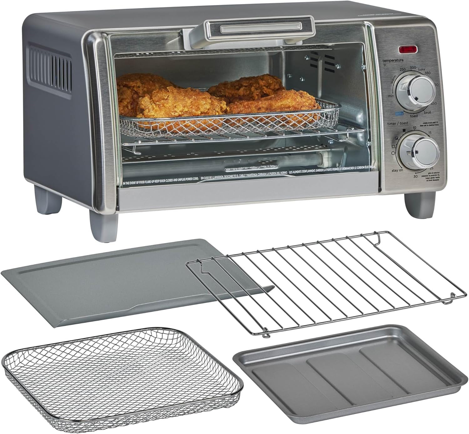 Stainless Steel Multi-Function Toaster Oven